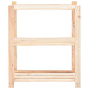 vidaXL 5 db 3-szintes tömör fenyőfa tárolópolc 150 kg 80 x 38 x 90 cm