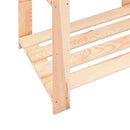 vidaXL 5 db 3-szintes tömör fenyőfa tárolópolc 150 kg 80 x 38 x 90 cm