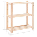 vidaXL 5 db 3-szintes tömör fenyőfa tárolópolc 150 kg 80 x 38 x 90 cm