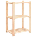 vidaXL 3 db 3-szintes tömör fenyőfa tárolópolc 150 kg 60 x 38 x 90 cm