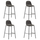 vidaXL 5-részes sötétszürke szövet bárszett