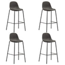 vidaXL 5 részes sötétszürke szövet bárszett