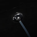 vidaXL fekete perem nélküli fali kerámia-WC bidével