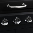 vidaXL gázüzemű és faszenes grillező 3 égővel