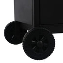 vidaXL gázüzemű és faszenes grillező 3 égővel