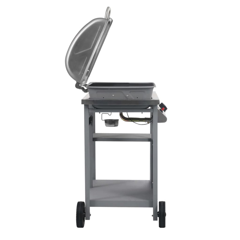 vidaXL ezüst gáz grillező 3 szintes kisasztallal