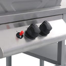 vidaXL ezüst gáz grillező 3 szintes kisasztallal