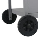 vidaXL ezüst gáz grillező 3 szintes kisasztallal