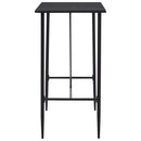 vidaXL 5-részes sötétszürke szövet bárszett