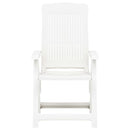 vidaXL 2 db fehér dönthető műanyag kerti szék