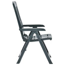 vidaXL 2 db zöld dönthető műanyag kerti szék