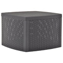 vidaXL mokka műanyag kisasztal 54 x 54 x 36,5 cm