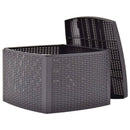 vidaXL mokka műanyag kisasztal 54 x 54 x 36,5 cm