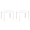 vidaXL 2 db fehér műanyag kerti pad