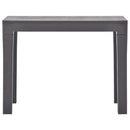 vidaXL 2 db mokkaszínű műanyag kerti pad