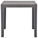 vidaXL kávészínű műanyag kerti asztal 78 x 78 x 72 cm