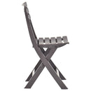 vidaXL 2 db mokkaszínű összecsukható műanyag kerti szék