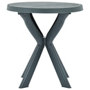 vidaXL zöld műanyag bisztróasztal Ø70 cm