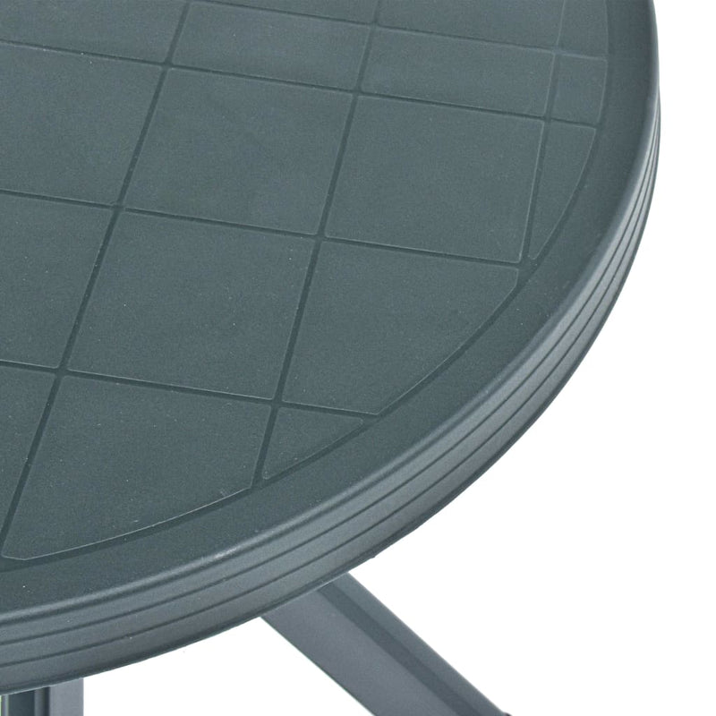 vidaXL zöld műanyag bisztróasztal Ø70 cm