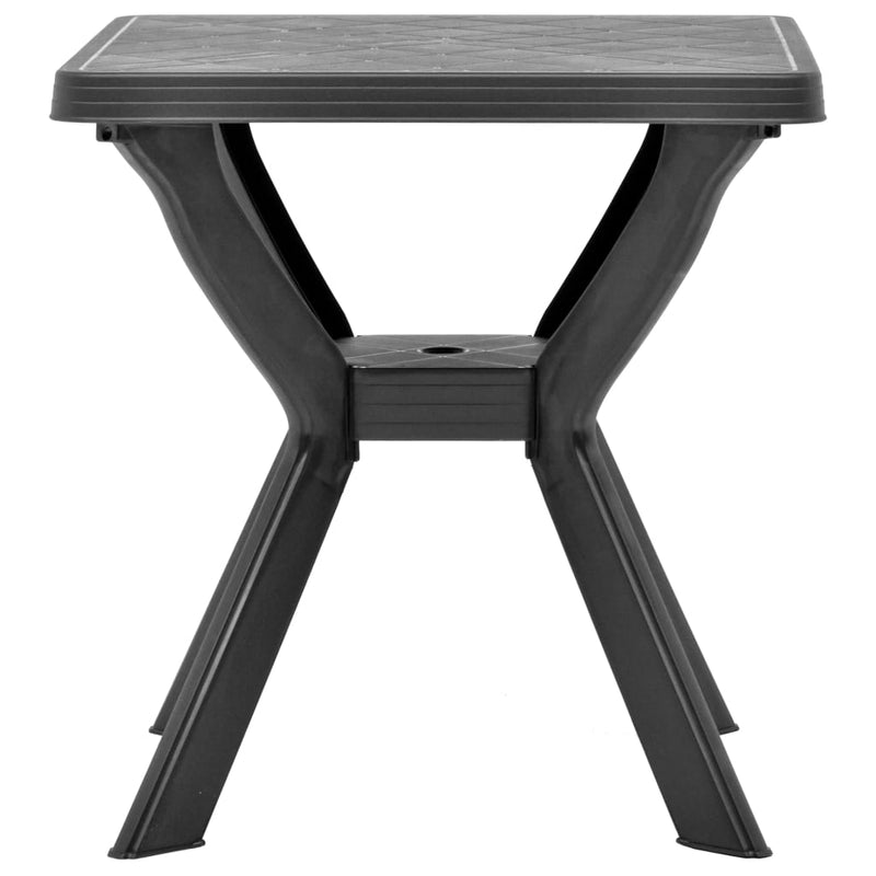 vidaXL antracitszürke műanyag bisztróasztal 70 x 70 x 72 cm
