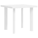 vidaXL fehér műanyag kerti asztal 80 x 75 x 72 cm
