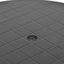 vidaXL antracitszürke műanyag kerti asztal 89 cm