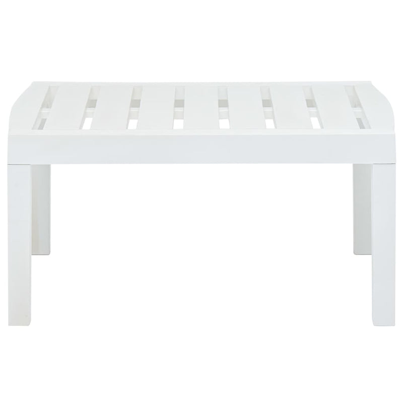 vidaXL fehér műanyag kerti asztal 78 x 55 x 38 cm