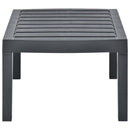 vidaXL antracitszürke műanyag kerti asztal 78 x 55 x 38 cm