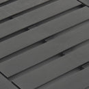 vidaXL antracitszürke műanyag kerti asztal 78 x 55 x 38 cm