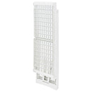 vidaXL fehér műanyag összecsukható ruhaszárító állvány