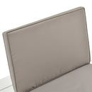 vidaXL fehér műanyag kerti pihenőszék párnával