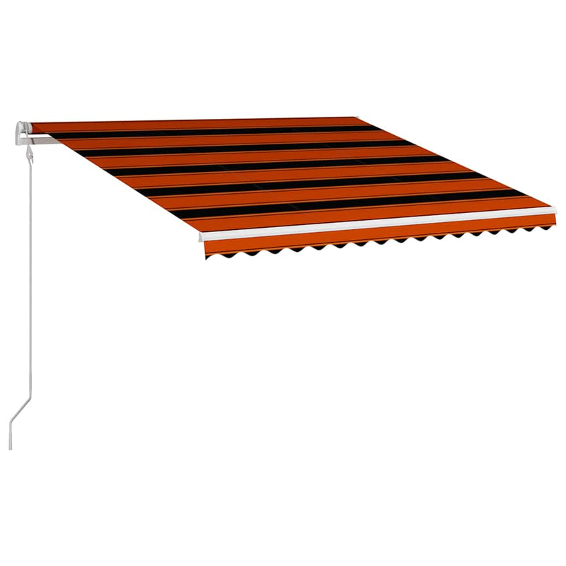 vidaXL narancssárga és barna automata napellenző 400 x 300 cm