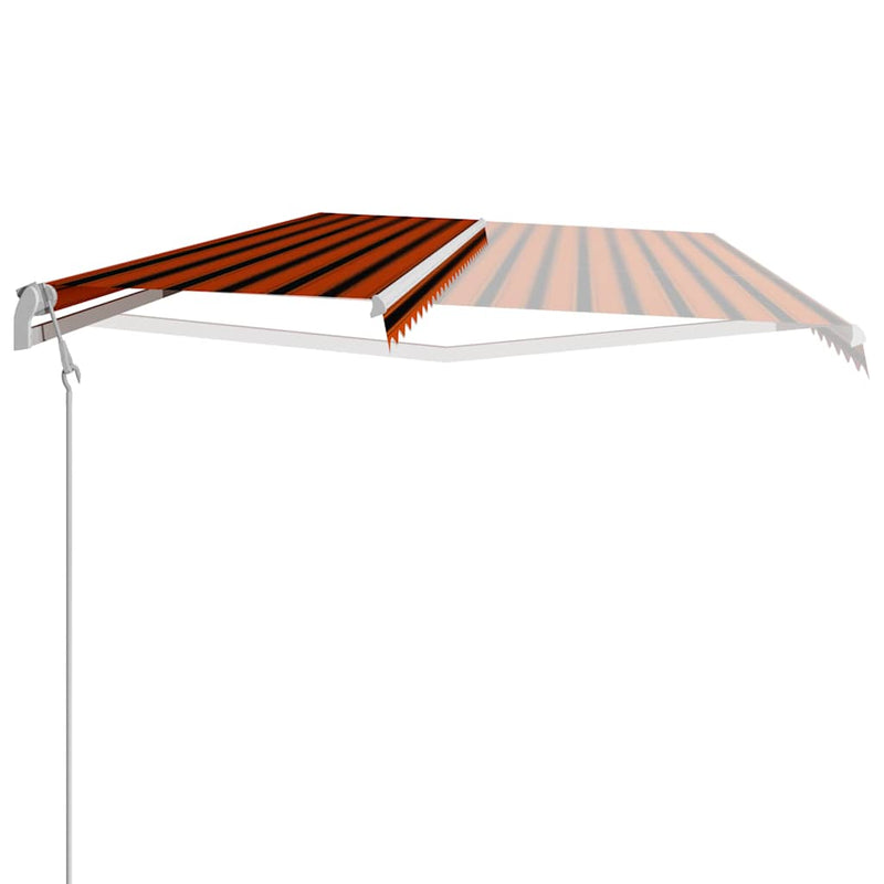 vidaXL narancssárga és barna automata napellenző 600 x 300 cm