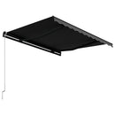 vidaXL antracitszürke kézzel behúzható napellenző 300 x 250 cm