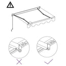 vidaXL antracitszürke kézzel behúzható napellenző 300 x 250 cm
