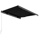 vidaXL antracitszürke kézzel behúzható napellenző 350 x 250 cm