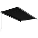 vidaXL antracitszürke kézzel behúzható napellenző 450 x 300 cm
