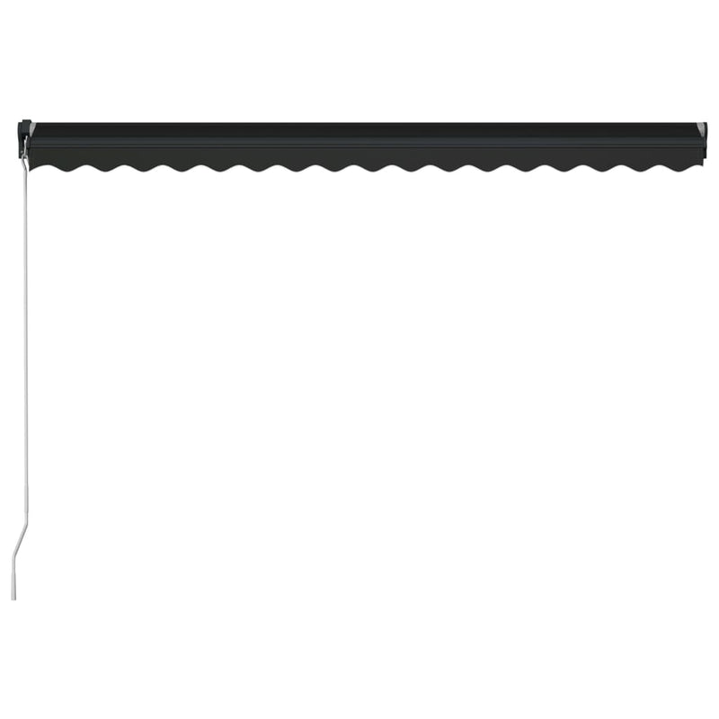 vidaXL antracitszürke kézzel behúzható napellenző 450 x 300 cm