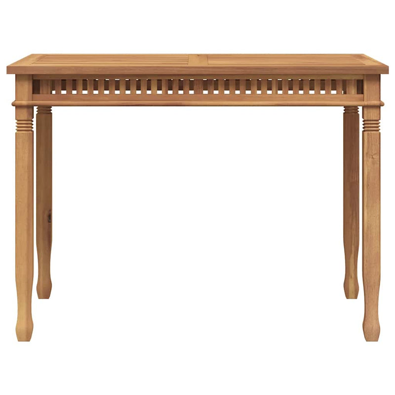 vidaXL tömör tíkfa kerti étkezőasztal 110 x 65 x 80 cm