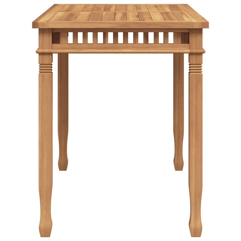 vidaXL tömör tíkfa kerti étkezőasztal 110 x 65 x 80 cm