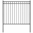 vidaXL fekete acélkerítés 1,81 x 1,5 m