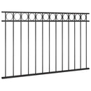 vidaXL fekete ASSEN acél kerítéspanel 163x80 cm