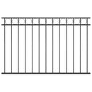 vidaXL fekete acél kerítéspanel 1,7 x 1 m