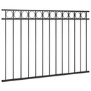 vidaXL fekete acél kerítéspanel 1,7 x 1 m
