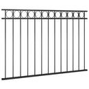 vidaXL fekete ASSEN acél kerítéspanel 163x100 cm