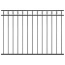 vidaXL fekete ASSEN acél kerítéspanel 163x120 cm
