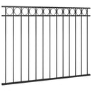 vidaXL fekete ASSEN acél kerítéspanel 163x120 cm