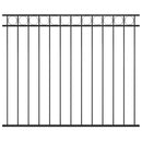 vidaXL fekete ASSEN acél kerítéspanel 163x150 cm