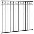 vidaXL fekete ASSEN acél kerítéspanel 163x150 cm
