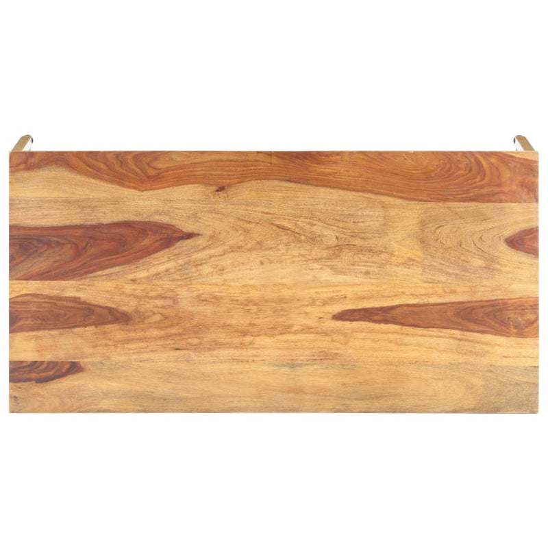 vidaXL tömör fa dohányzóasztal 120 x 60 x 40 cm